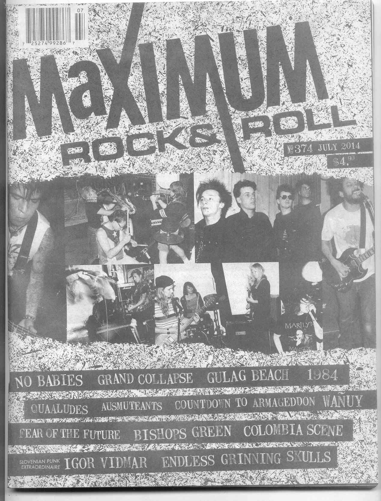 Wywiad z 1984 w lipcowym MAXIMUM ROCK’N’ROLL | Pasażer Zine And Records